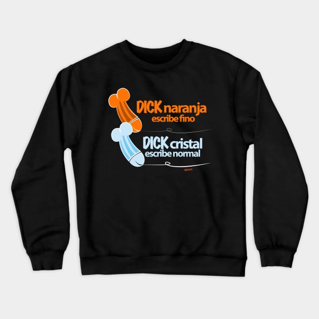 Dick naranja Crewneck Sweatshirt by eltronco